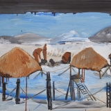 Shelter, Oil on canvas, 60x70cm- 2015-min