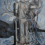 Ancient as the Hills, Acrylic on canvas, 100x80cm, 2019