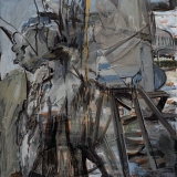 Veering Away South, Acrylic on canvas, 100x75cm, 2019