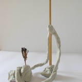 TA Landscape after Da Vinci 27x16x12cm Clay wood and dried plant 2018