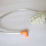 TA Pipe Cloud 5.5x25x23cm Clay metal and plastic tube 2018