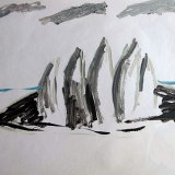Frozen Planet, oil on coated paper, 25x31cm -2014