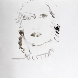 Portrait of a Girl, Oil on coated paper, 31x31cm - 2011
