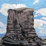 Monolithic Igneous Intrusion, Oil on canvas, 95x95cm - 2011