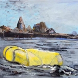 Yellow Dingy, Oil on canvas, 91x105cm - 2011