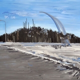 A Winter's Landscape, oil on canvas, 85x90cm - 2013
