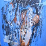 TA Blue and Green 105x95cm Oil on canvas 2023