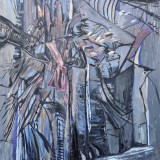 TA Stumbling Away 106x91cm Oil on canvas 2023